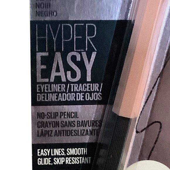 Maybelline Hyper Easy Eyeliner 001 Black No-Slip Pencil Smooth Glide NEW - Picture 4 of 9